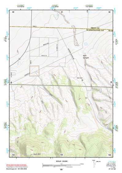 37113NW Page 93 Cedar City Topo Preview 1