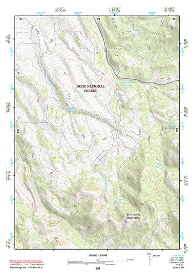37113NW Page 104 Cedar City Topo Preview 1