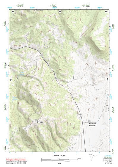 37113NW Page 105 Cedar City Topo Preview 1