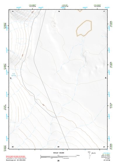37115NE Page 28 Timpahute Range Topo Preview 1