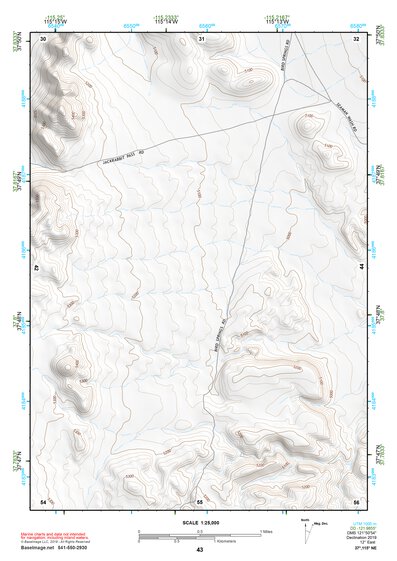 37115NE Page 43 Timpahute Range Topo Preview 1