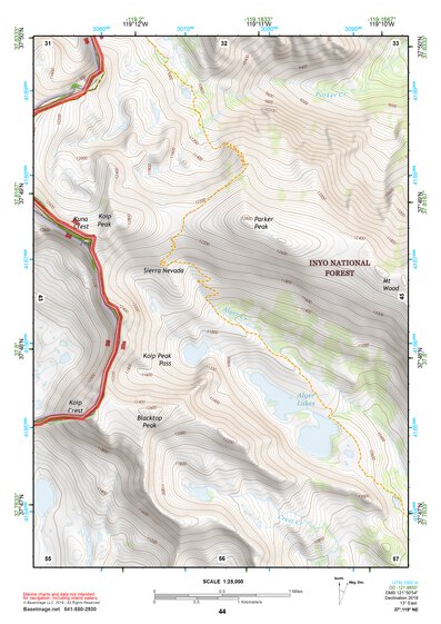 37119NE Page 44 Yosemite Valley Topo Preview 1