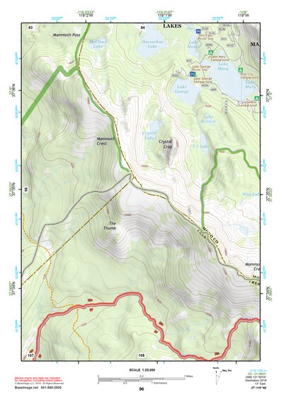 37119NE Page 96 Yosemite Valley Topo Preview 1