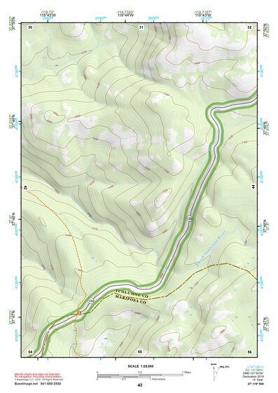 37119NW Page 43 Yosemite Valley Topo Preview 1