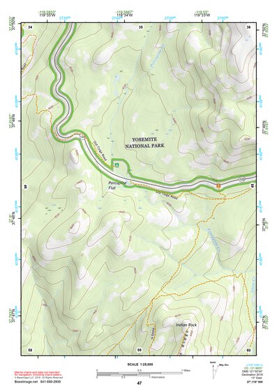 37119NW Page 47 Yosemite Valley Topo Preview 1