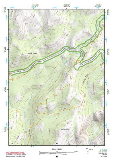 37119NW Page 48 Yosemite Valley Topo Preview 1