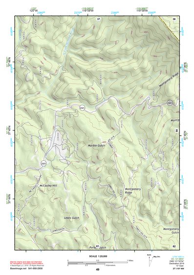 37119NW Page 49 Yosemite Valley Topo Preview 1