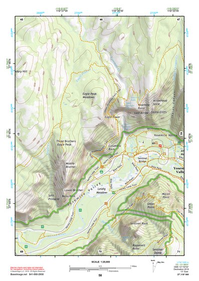 37119NW Page 58 Yosemite Valley Topo Preview 1