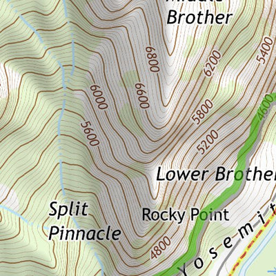 37119NW Page 58 Yosemite Valley Topo Preview 3