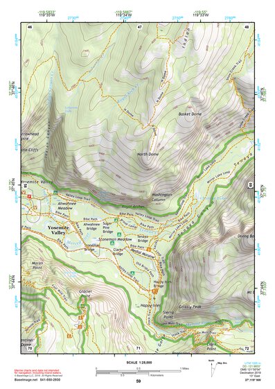 37119NW Page 59 Yosemite Valley Topo Preview 1