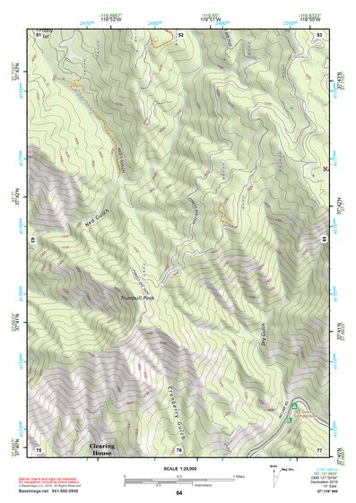 37119NW Page 64 Yosemite Valley Topo Preview 1