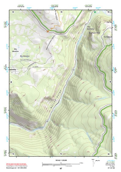 37119NW Page 67 Yosemite Valley Topo Preview 1