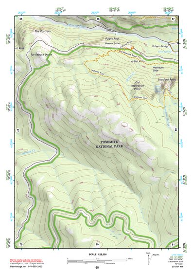 37119NW Page 68 Yosemite Valley Topo Preview 1