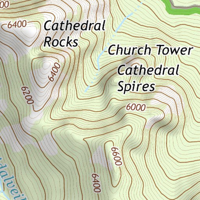 37119NW Page 69 Yosemite Valley Topo Preview 3