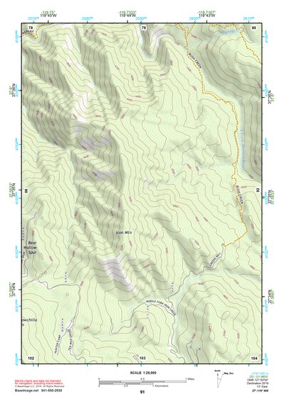 37119NW Page 91 Yosemite Valley Topo Preview 1