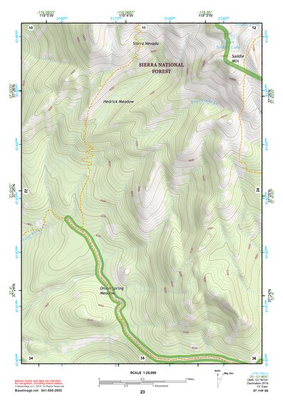 37119SE Page 23 Shaver Lake Topo Preview 1