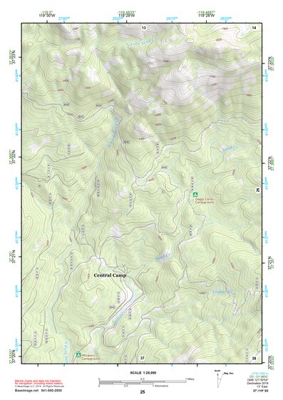 37119SE Page 25 Shaver Lake Topo Preview 1