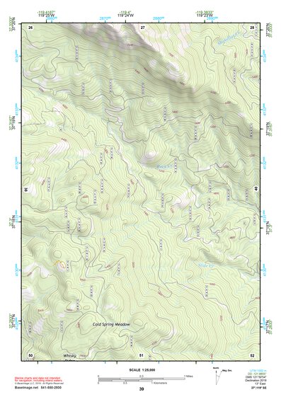 37119SE Page 39 Shaver Lake Topo Preview 1