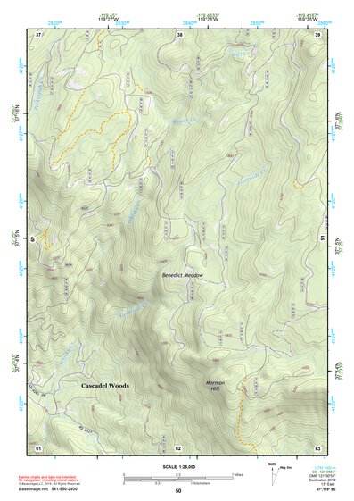 37119SE Page 50 Shaver Lake Topo Preview 1