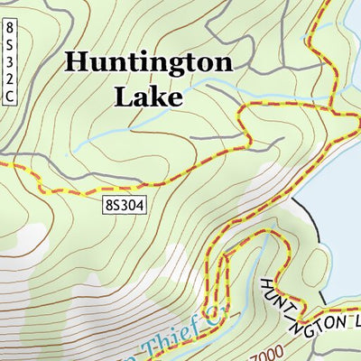 37119SE Page 55 Shaver Lake Topo Preview 3