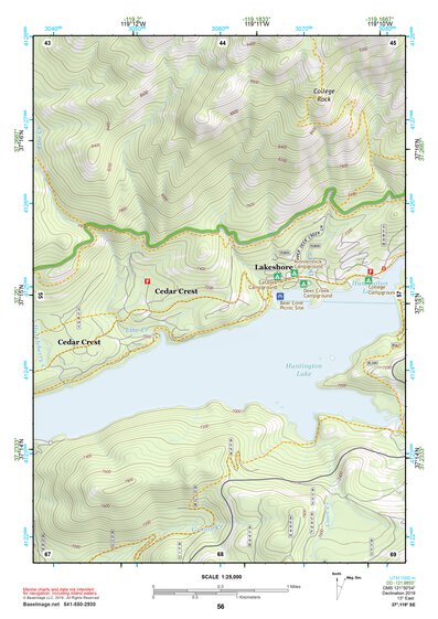 37119SE Page 56 Shaver Lake Topo Preview 1