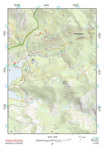 37119SE Page 57 Shaver Lake Topo Preview 1