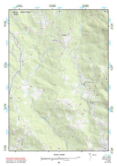 37119SE Page 61 Shaver Lake Topo Preview 1
