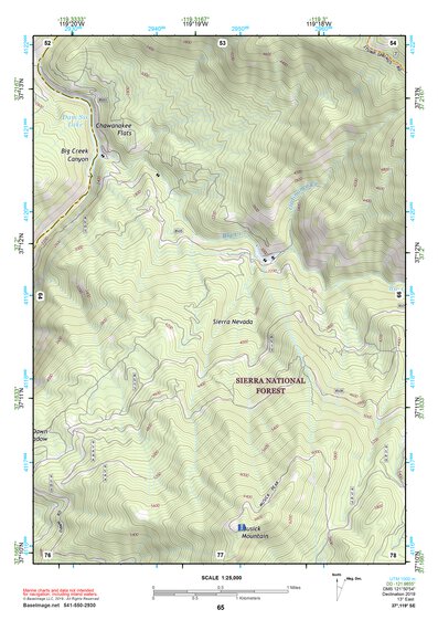 37119SE Page 65 Shaver Lake Topo Preview 1