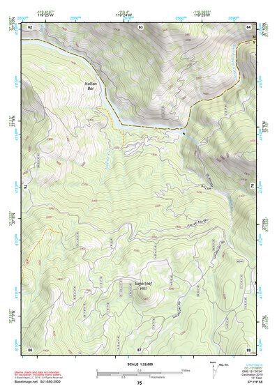 37119SE Page 75 Shaver Lake Topo Preview 1