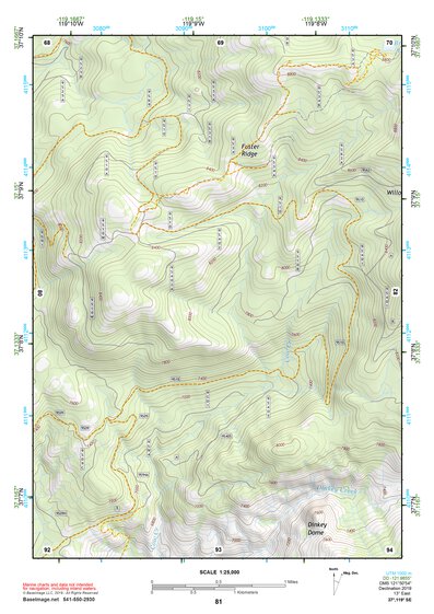 37119SE Page 81 Shaver Lake Topo Preview 1