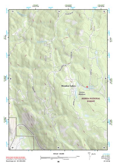 37119SE Page 86 Shaver Lake Topo Preview 1