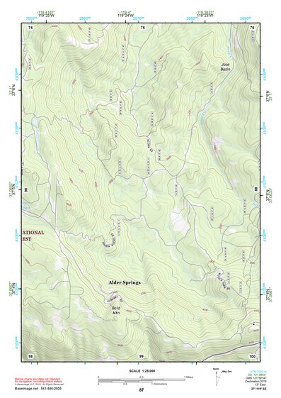 37119SE Page 87 Shaver Lake Topo Preview 1