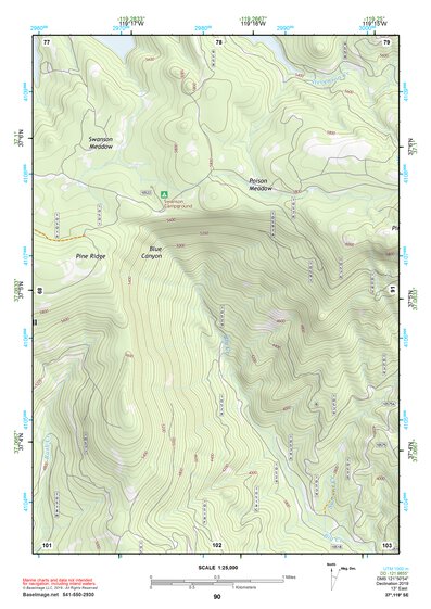 37119SE Page 90 Shaver Lake Topo Preview 1