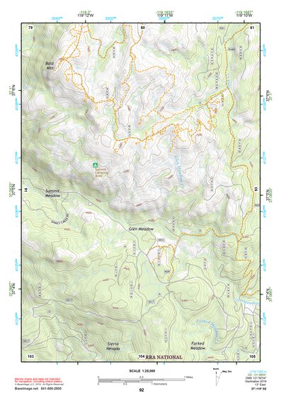 37119SE Page 92 Shaver Lake Topo Preview 1