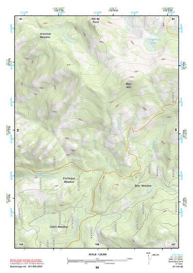 37119SE Page 94 Shaver Lake Topo Preview 1