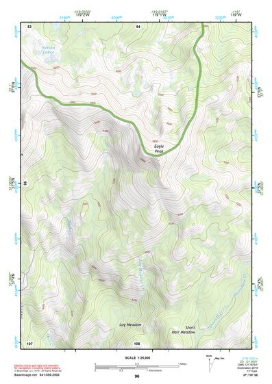 37119SE Page 96 Shaver Lake Topo Preview 1