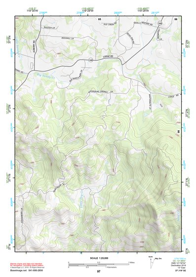37119SE Page 97 Shaver Lake Topo Preview 1