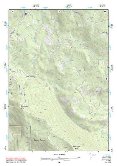37119SE Page 100 Shaver Lake Topo Preview 1