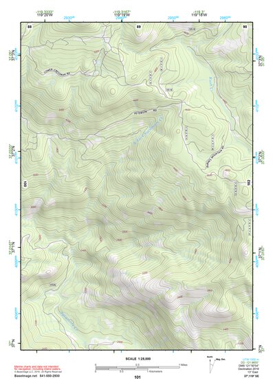 37119SE Page 101 Shaver Lake Topo Preview 1