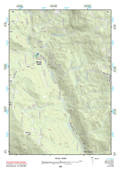 37119SE Page 103 Shaver Lake Topo Preview 1