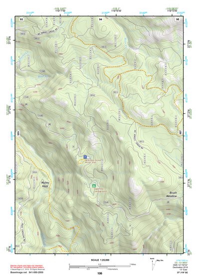 37119SE Page 106 Shaver Lake Topo Preview 1
