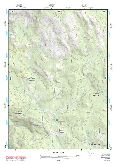 37119SE Page 107 Shaver Lake Topo Preview 1