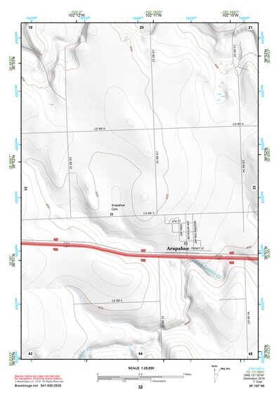 38102NE Page 32 Cheyenne Wells Topo Preview 1