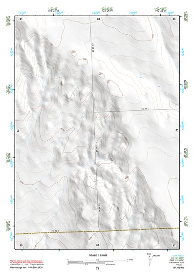 38102NE Page 74 Cheyenne Wells Topo Preview 1