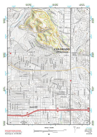 38104NW Page 30 Colorado Springs Topo Preview 1