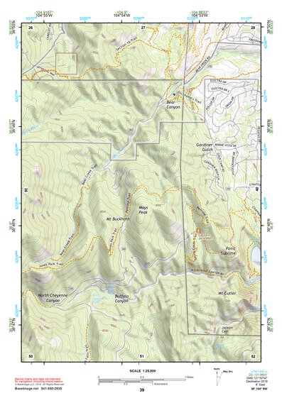 38104NW Page 39 Colorado Springs Topo Preview 1
