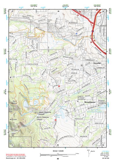 38104NW Page 40 Colorado Springs Topo Preview 1