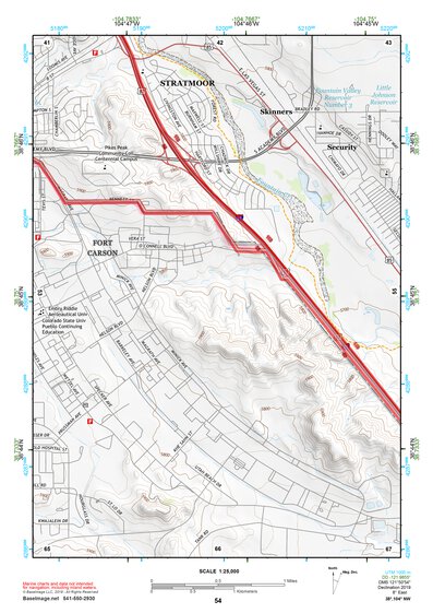 38104NW Page 54 Colorado Springs Topo Preview 1