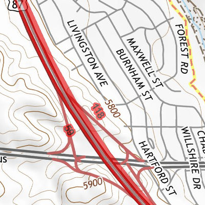 38104NW Page 54 Colorado Springs Topo Preview 3