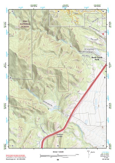 38104NW Page 64 Colorado Springs Topo Preview 1